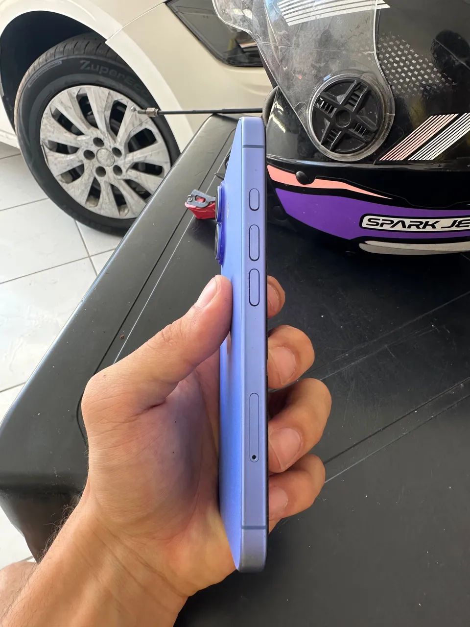 Iphone 16 azul 128gb bateria 90% TODO ORIGINAL com caixa - Foto 3