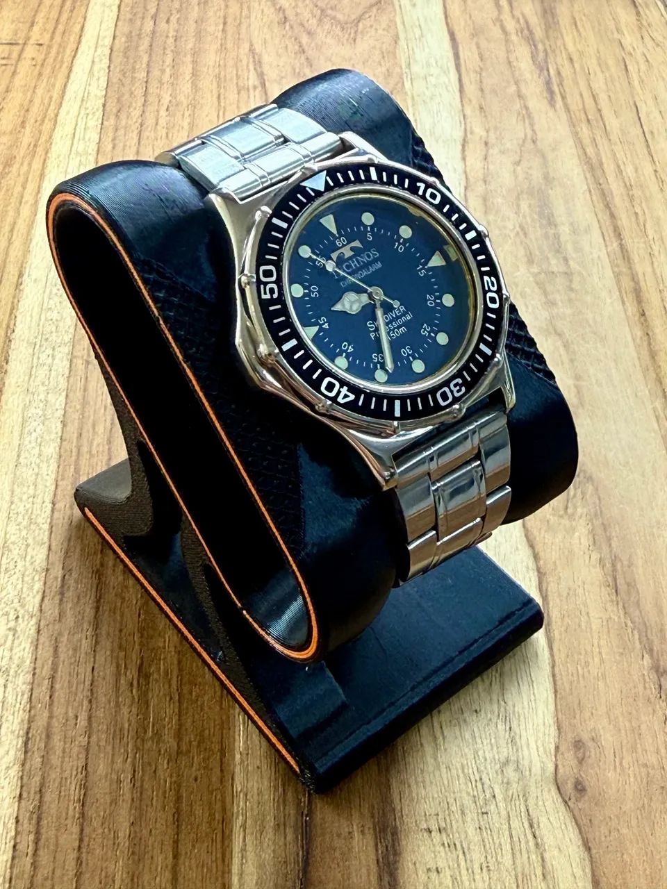 Relógio Technos Skydiver Chronoalarm Quartz - 1985 - Foto 2