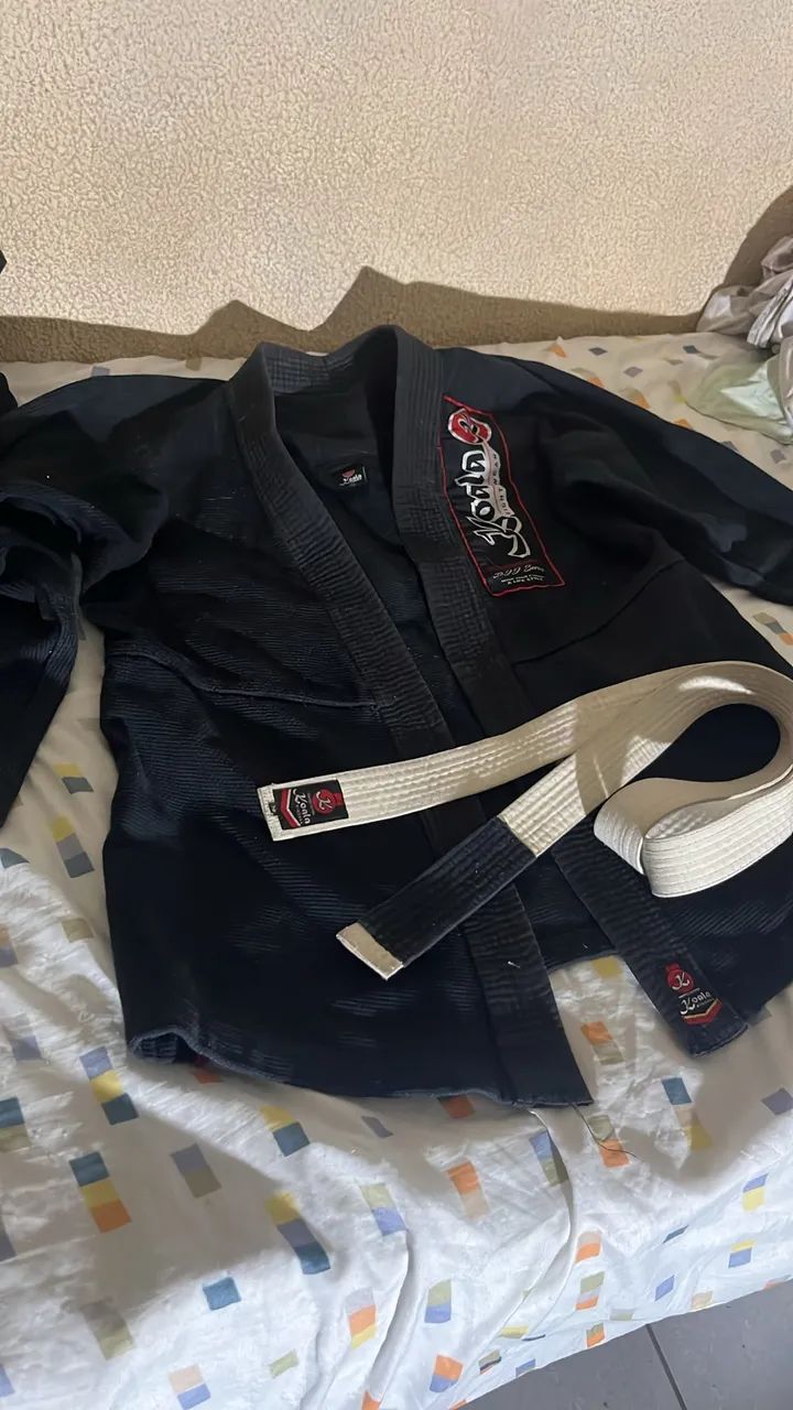 Kimono trançado preto A0