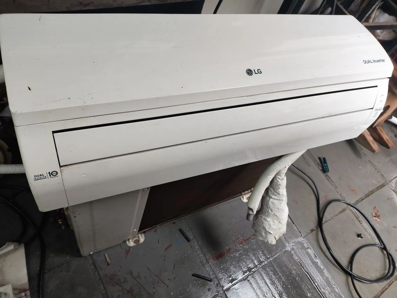Ar condicionado LG 9 mil BTUs compressor ruim