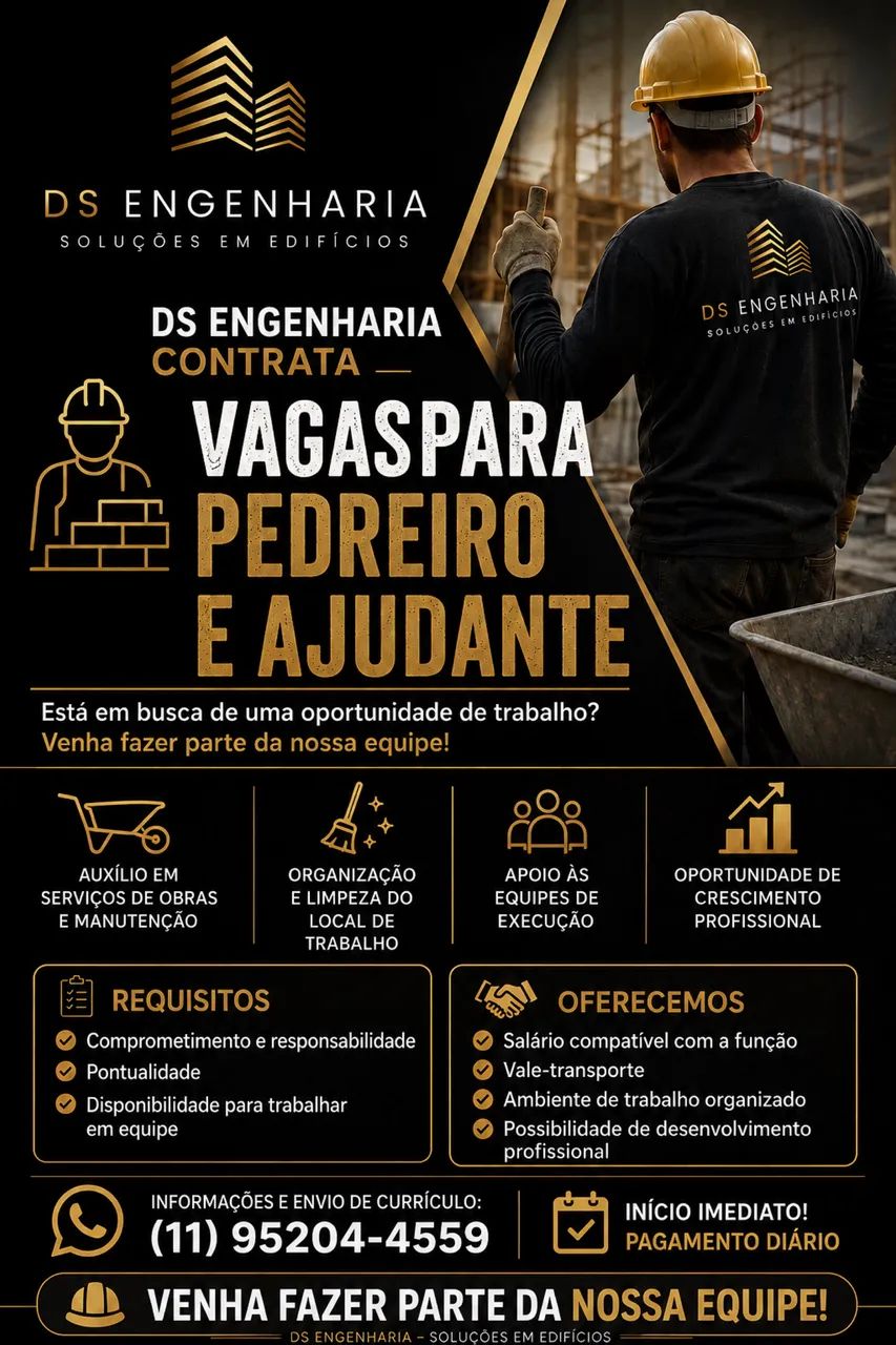 Contrata-se Pedreiro e ajudantes. - Foto 2