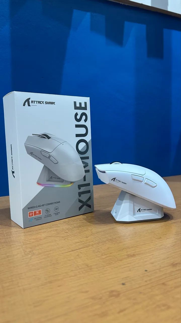 MOUSE X11 BRANCO NOVO - Foto 3