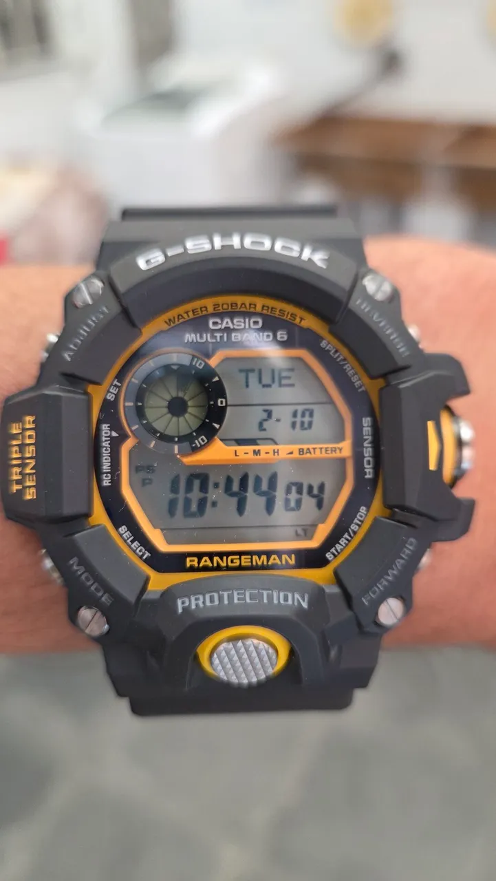 Casio G-shock Preto Amarelo Rangeman Pittsburgh Gw9400y-1
