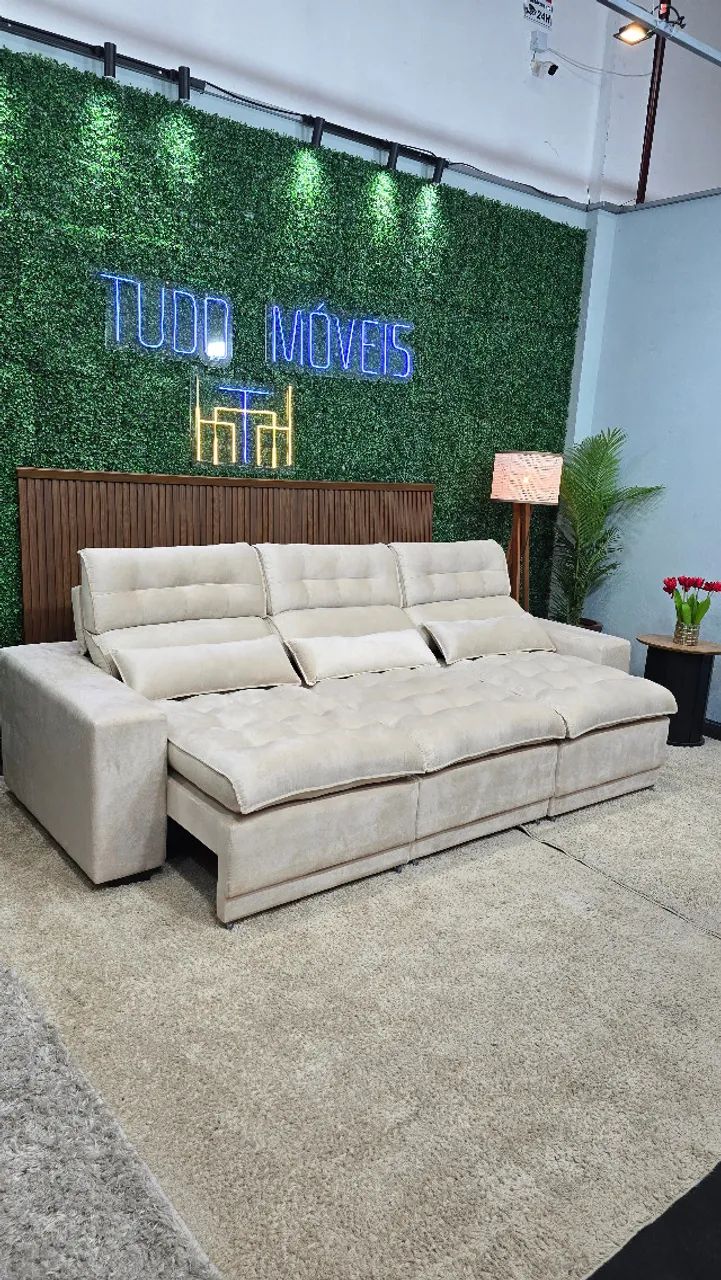 SOFA 4 LUGARES COM MOLAS