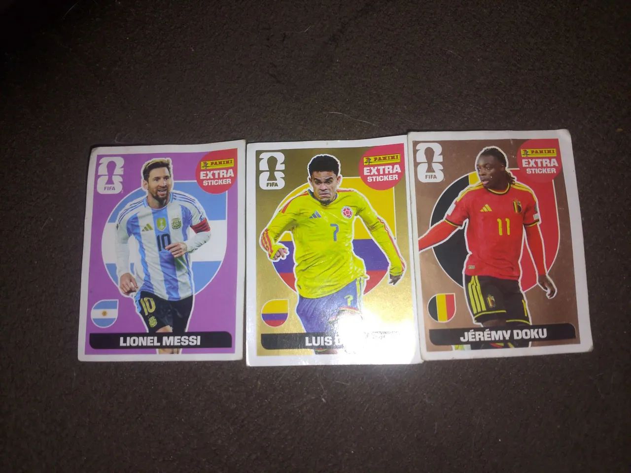 Três lengends da copa do mundo 2026 ouro,bronze, regular 