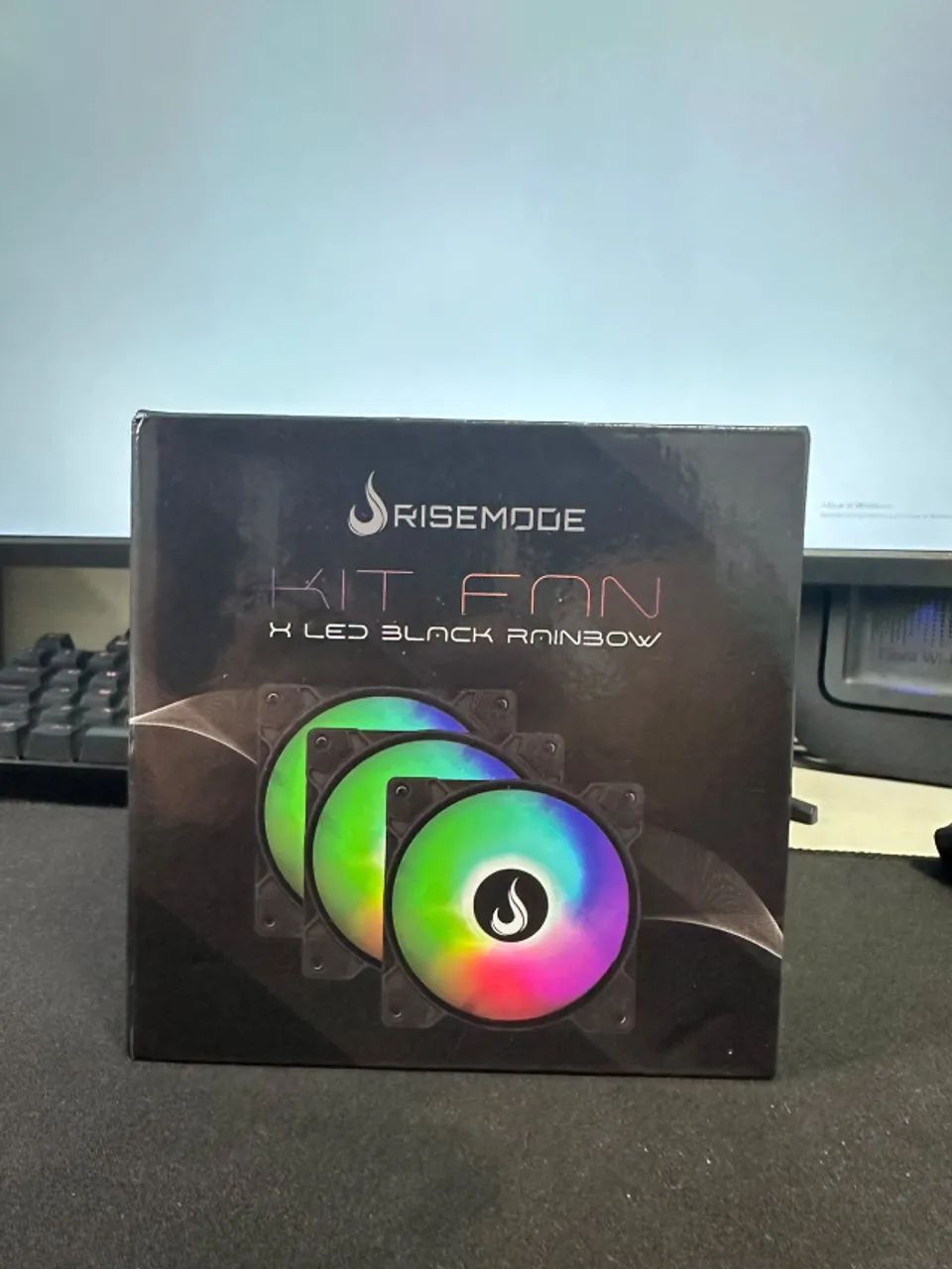 Kit Fan Rise Mode Led Black Rainbow