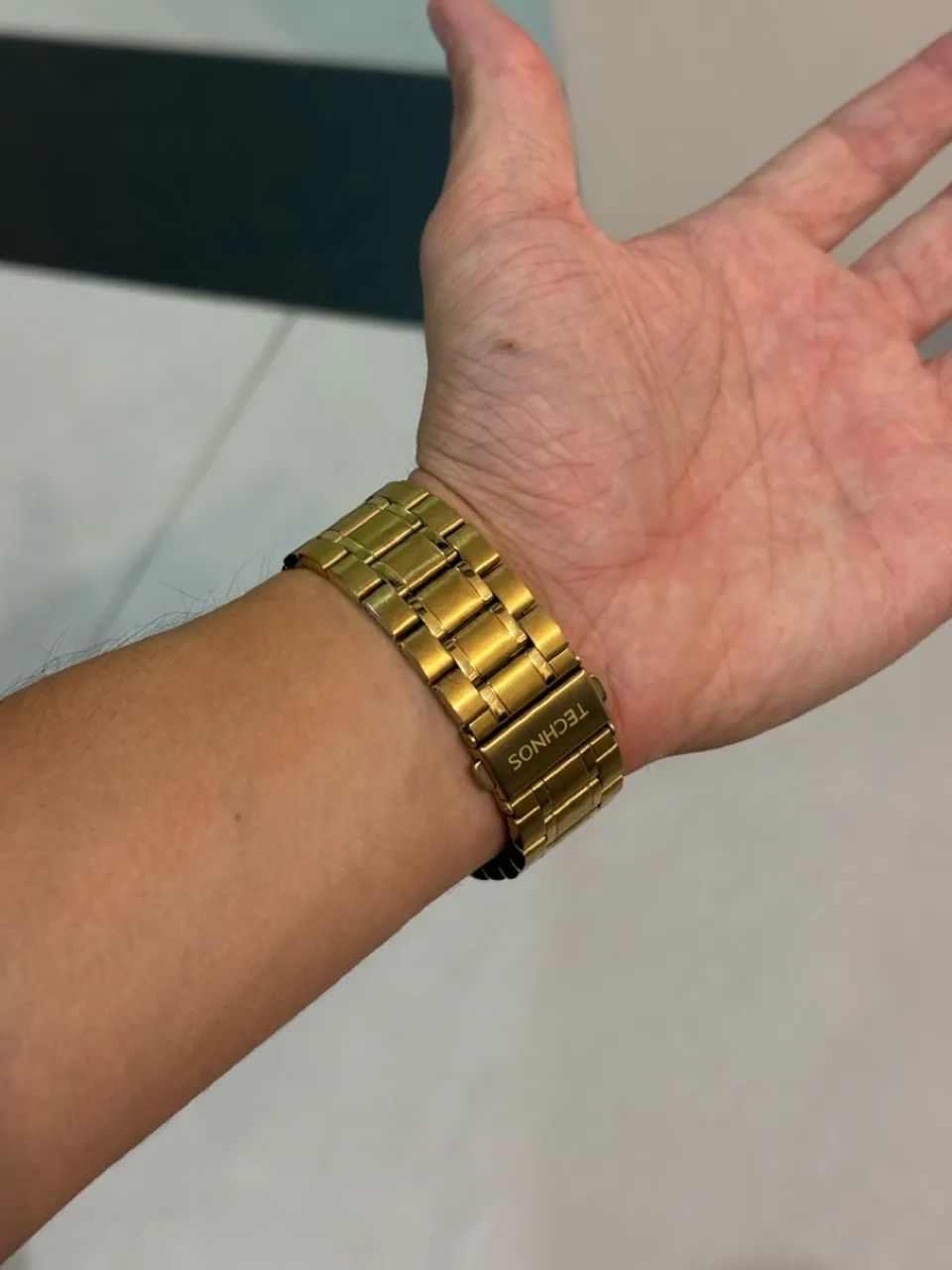 Relógio Technos Quartz Golf Dourado - Foto 4