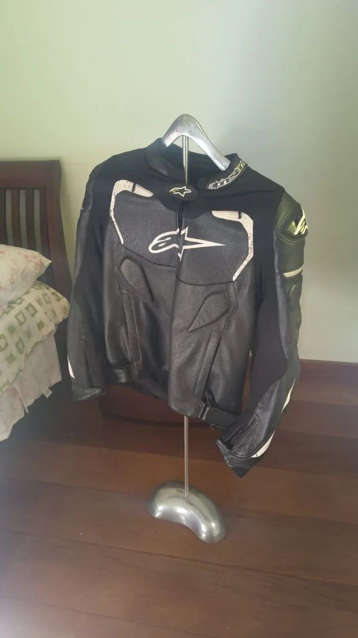 Roupa jaqueta Alpinestars Atem couro 