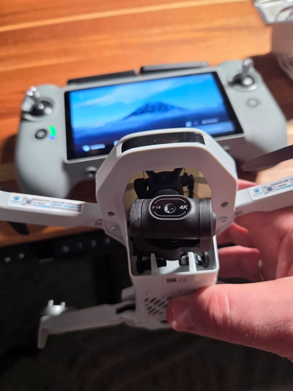 Drone Potensic Atom 2 Fly More + controle com tela - Foto 4