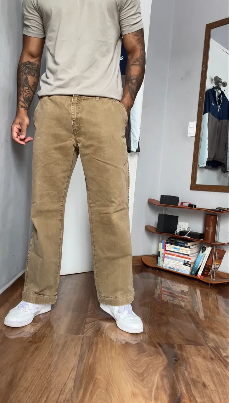 Calça jeans italiana 40 - Foto 2