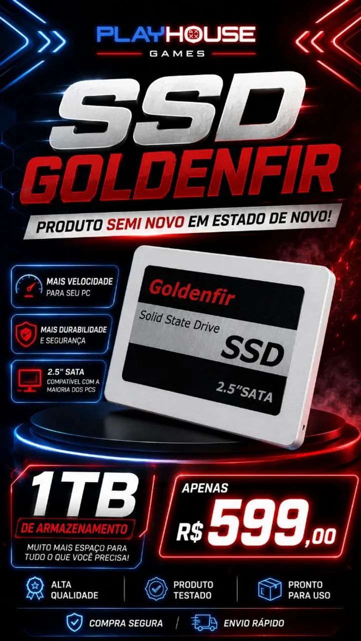 SSD para PS4 Xbox One PC 