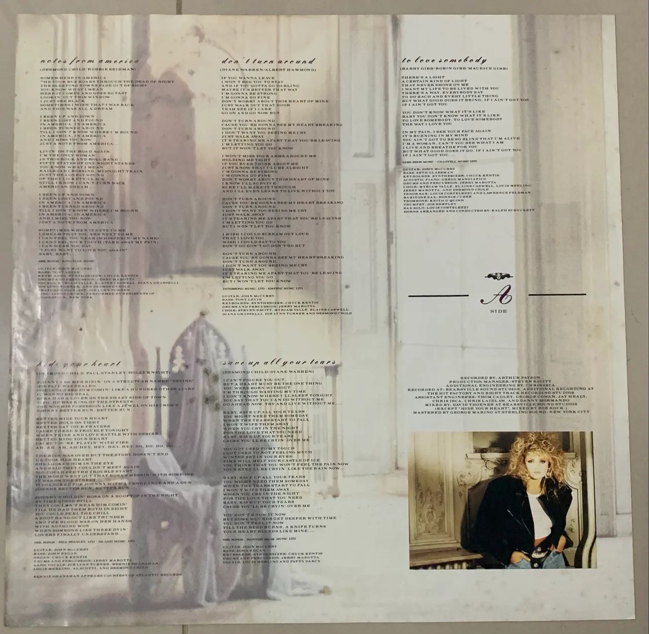 LP Bonnie Tyler Notes From America Vinil Original - Foto 3