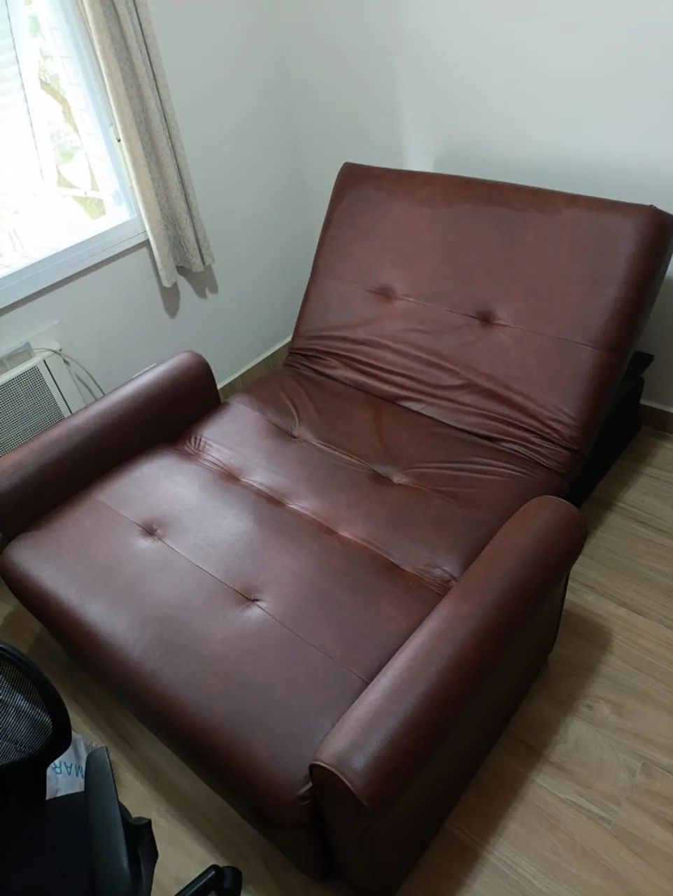 Sofá-Cama Reclinável Usado 2 Lugares - Marrom