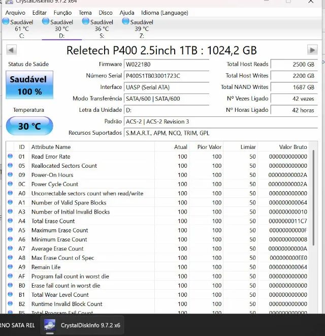 SSD 1tb SATA Reletech P400  - Foto 3
