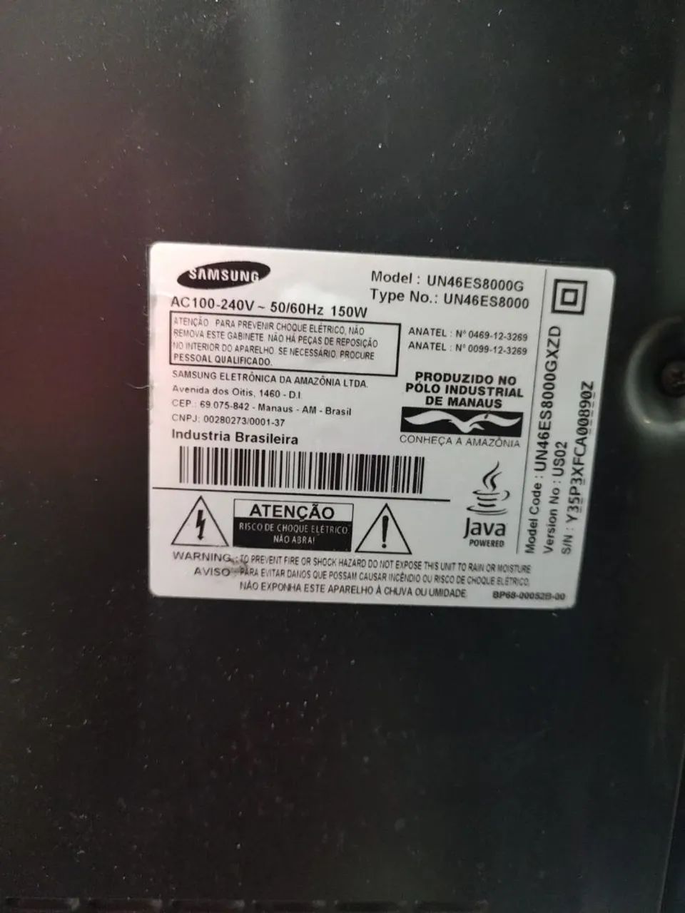 TV Digital 46" Polegadas - UN46ES6800 - SEMINOVO R$1200 - Foto 3