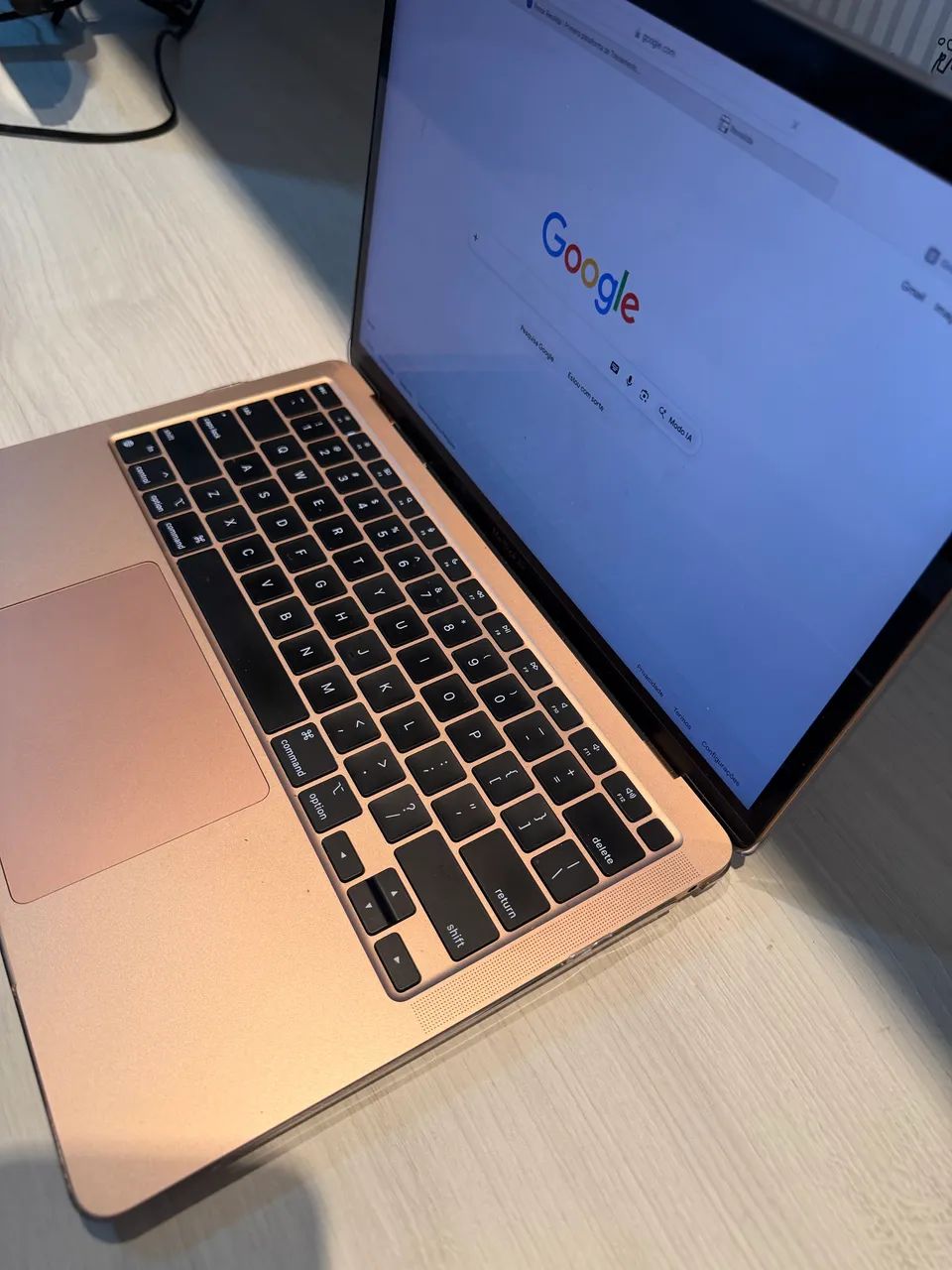 MacBook air - rosê gold (13 polegadas, 2020, Chip M1, 256 GB de