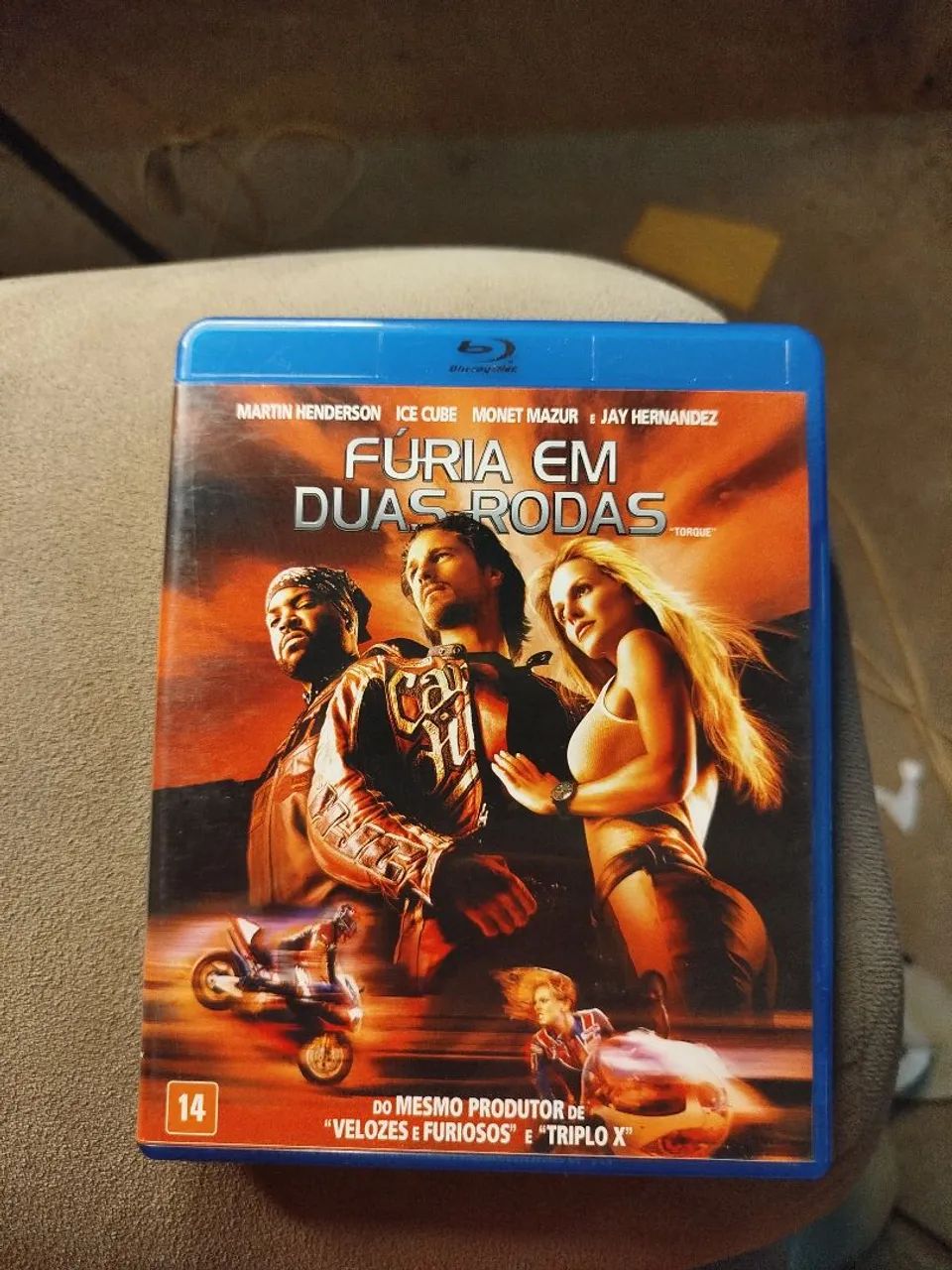 Blu Ray filme Fúria em Duas Rodas original conservado dublado 