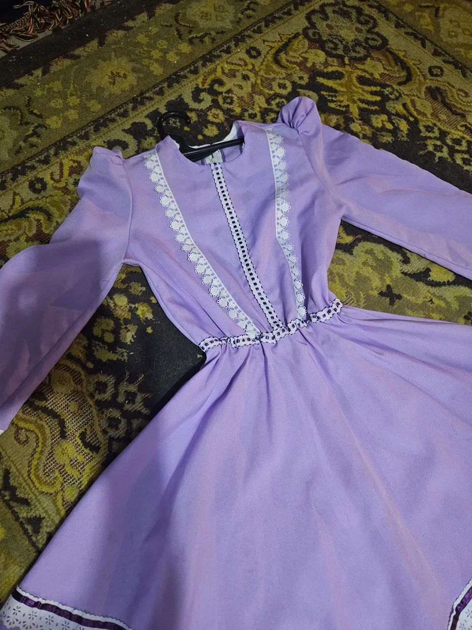 Vestido de prenda tam 10 lavanda lindo  - Foto 2