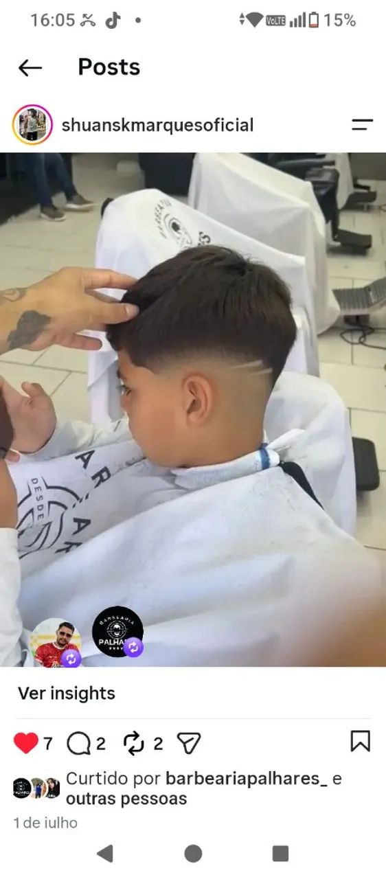 Corte de cabelo a domicílio *