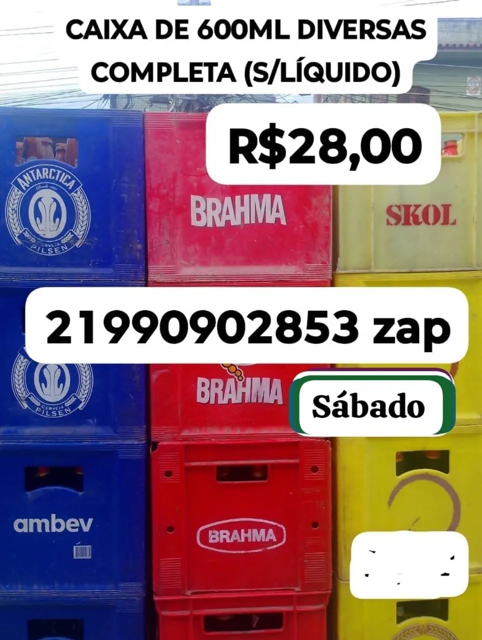 CAIXA DE 600 DIVERSAS COMPLETA SEM LÍQUIDO 