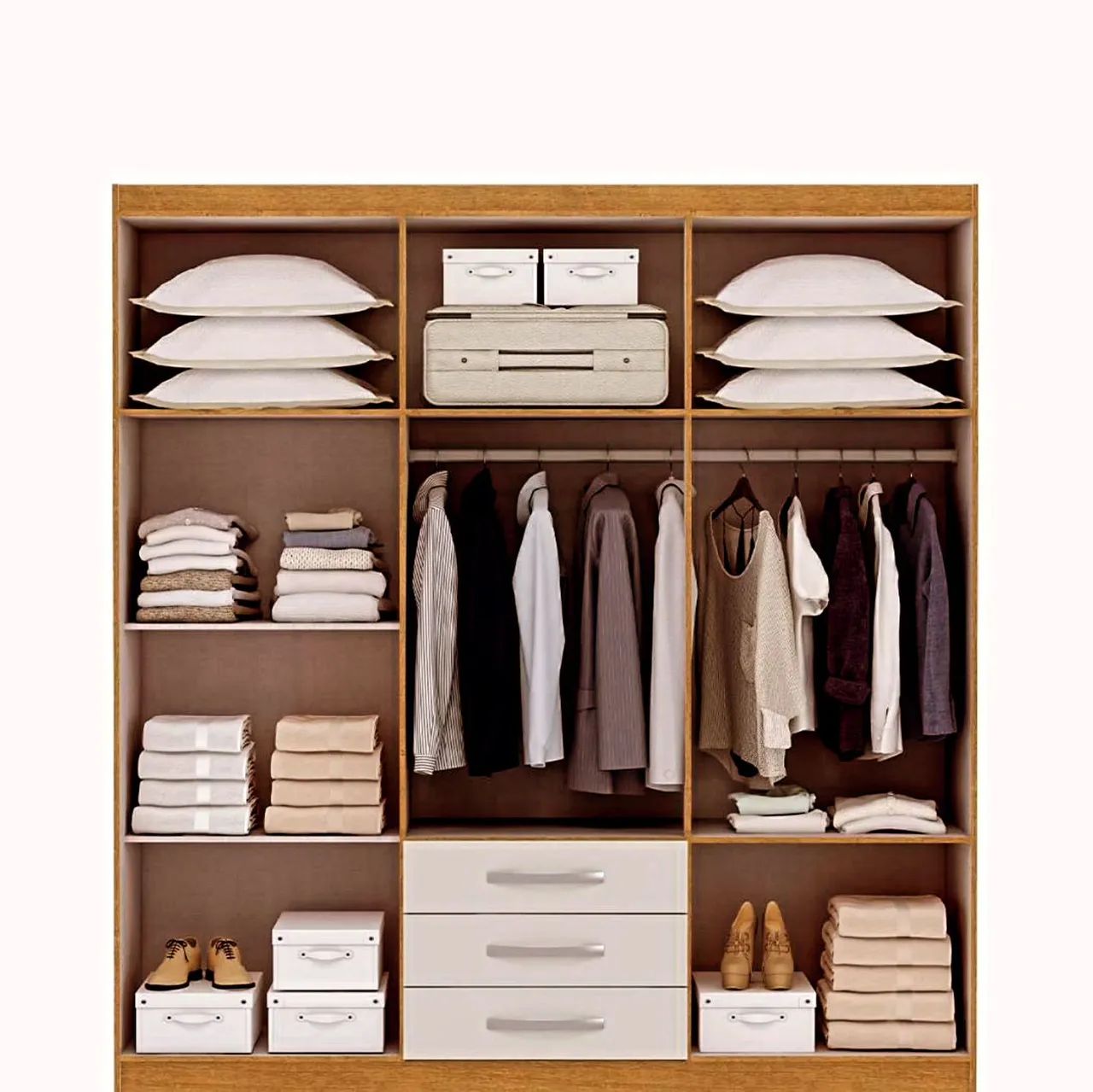 Guarda Roupa Casal com Espelho - Foto 3