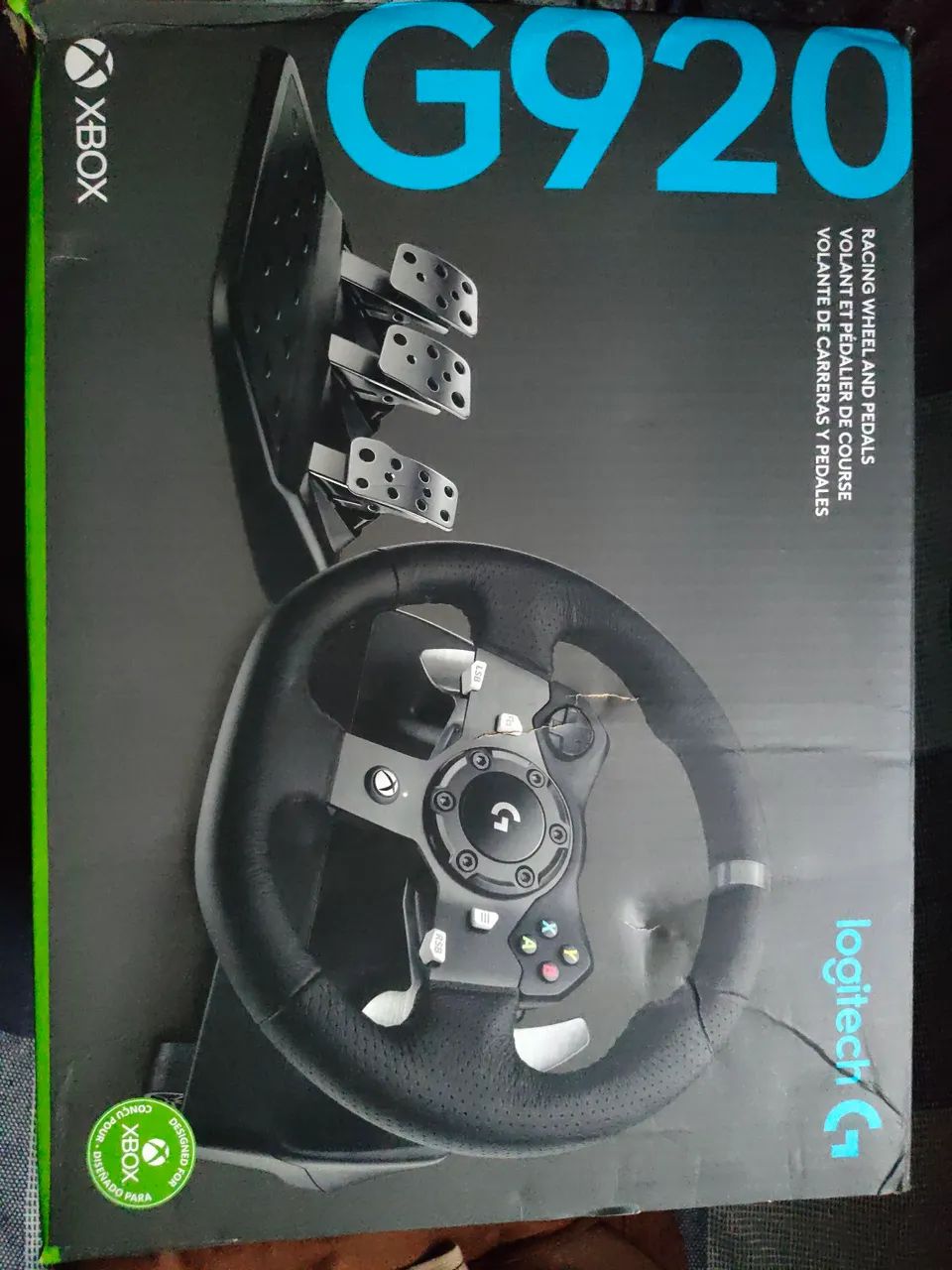 Volante gamer Logitech G920 para Xbox e Pc