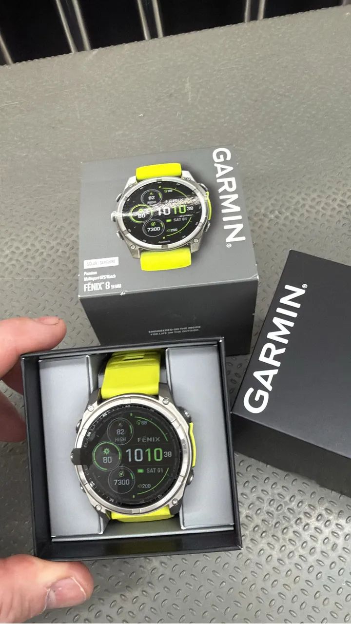 Garmin fenix 8 amoled , titanium , solar  51mm.  Amarelo  - Foto 3