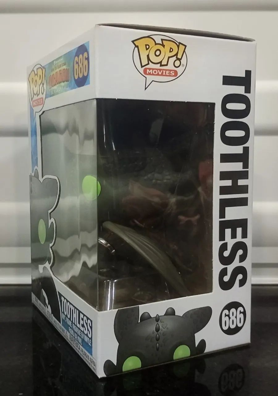 funko pop 686 toothless banguela como treinar seu dragão - Foto 2