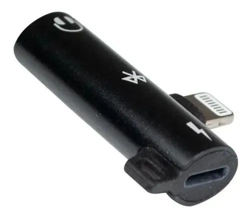 Adaptador Para Iphone Com Conector De Fone E Carregador