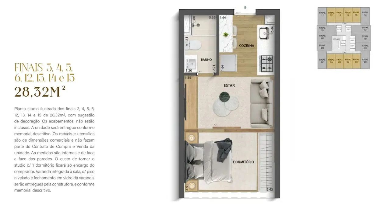 AURUM PERDIZES - STUDIOS - Foto 8