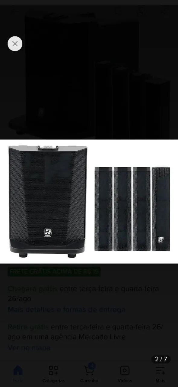 Caixa ativa torre line Array Staner TWS-410 - Foto 3