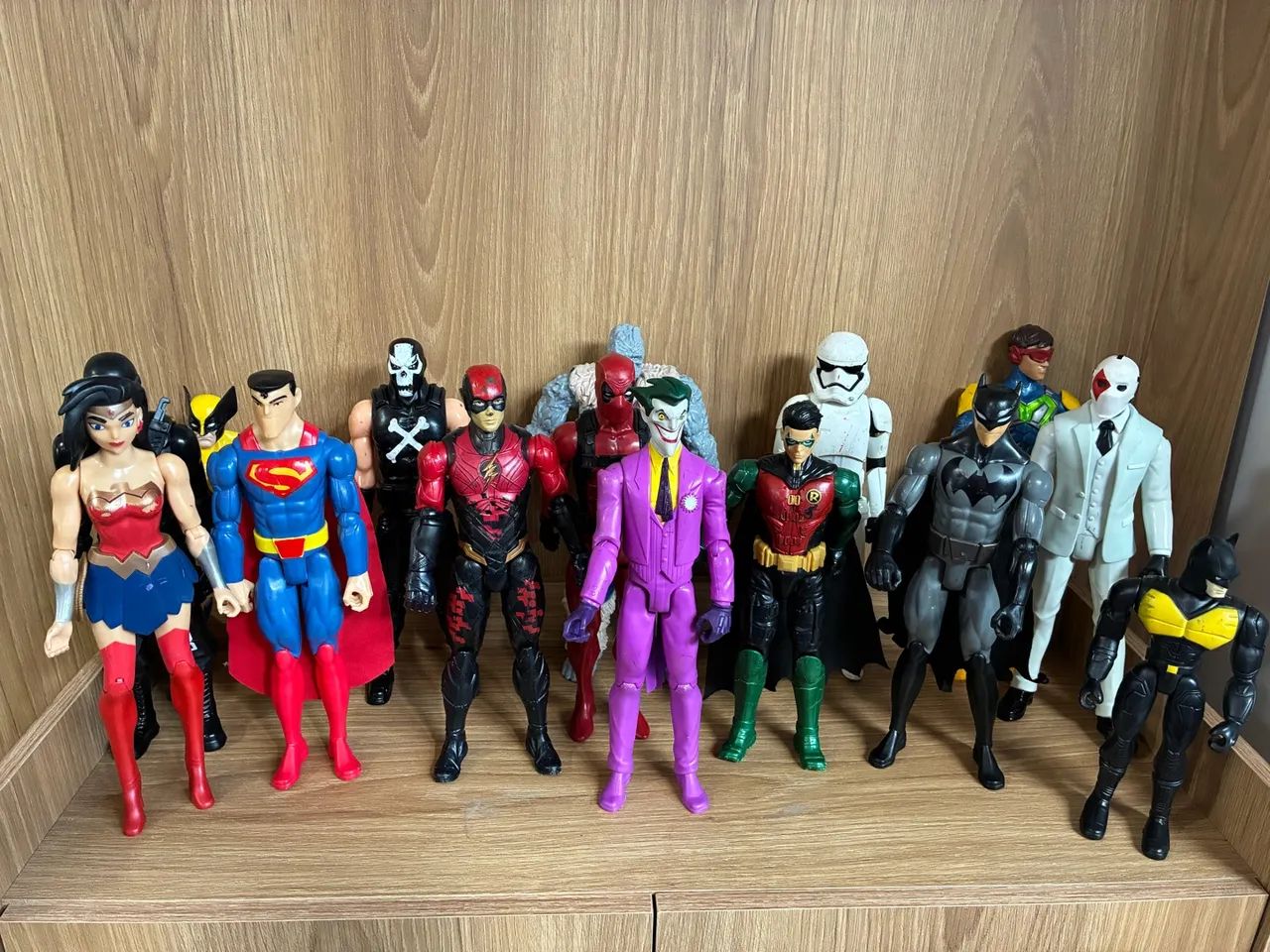 Bonecos Liga da Justiça e Universo DC 15cm
