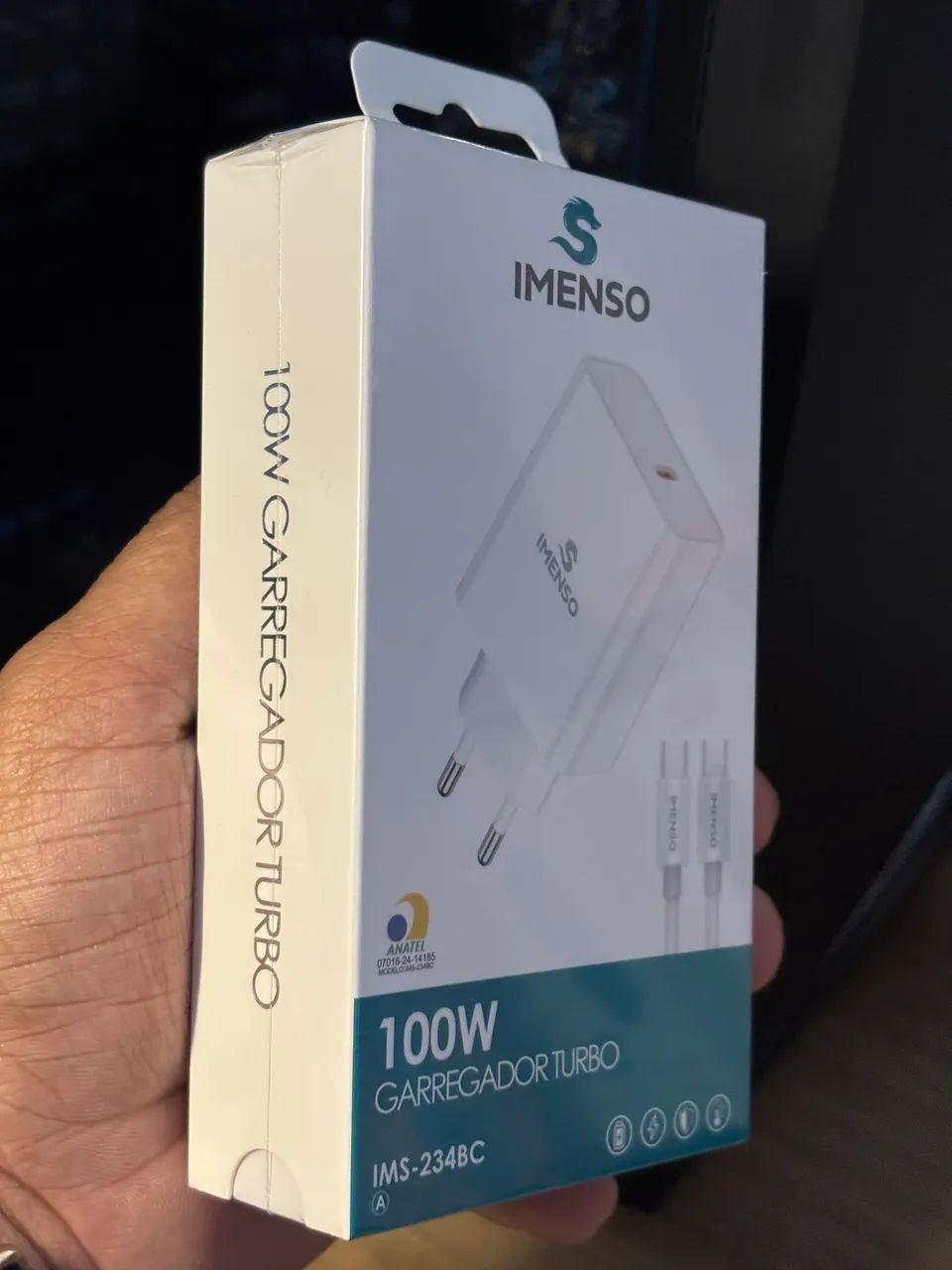 Carregador tipo-c 100w lacrado  - Foto 2