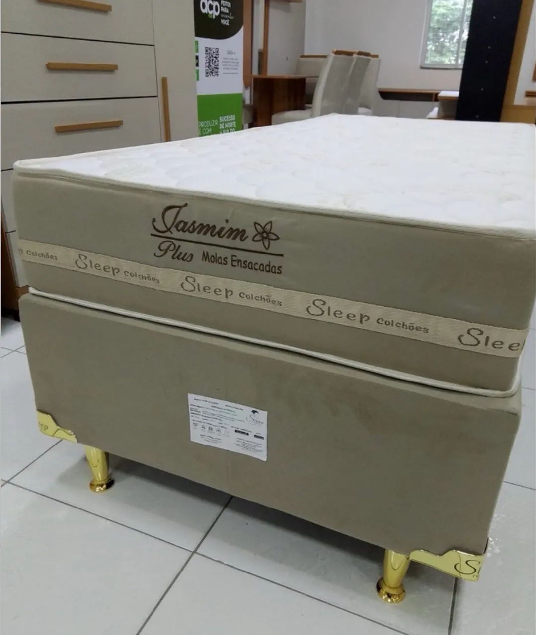 Cama box de solteiro base+ colchão nova e lacrada disponível  - Foto 2
