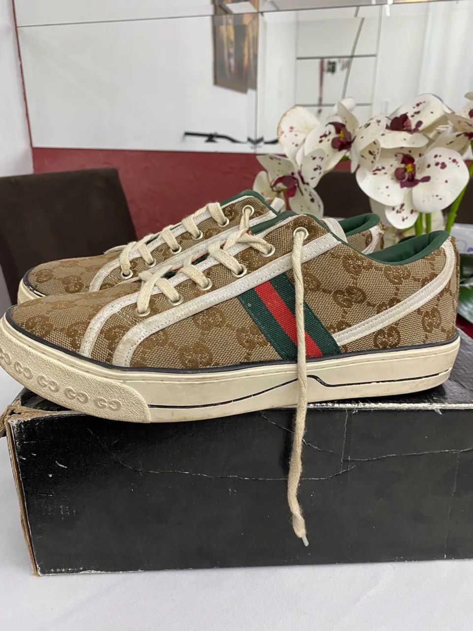 TÊNIS MODELO ESTILO GUCCI - 41 - Foto 3