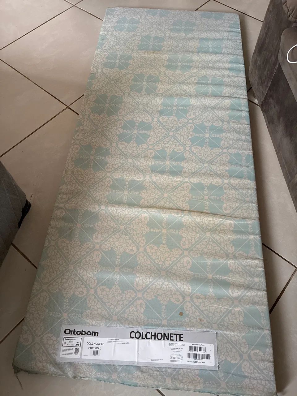 Colchonete Ortobom de solteiro 