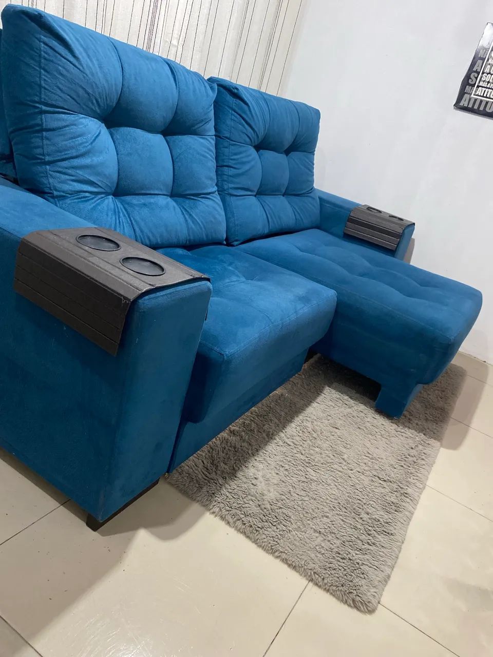 SOFÁ RETRÁTIL E RECLINÁVEL ENTREGO GRÁTIS  - Foto 2