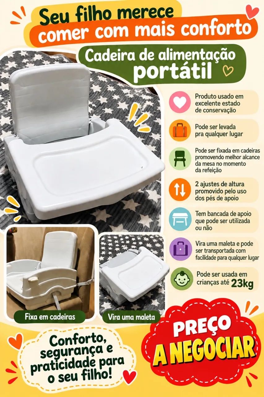 Cadeira de alimentação portátil