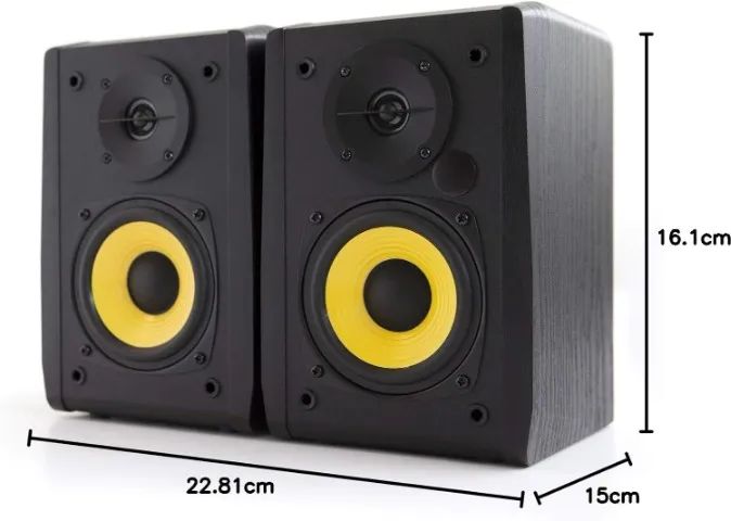 Caixas de som Edifier R1010BT - Monitores sem fio Bluetooth de 4 polegadas - 24 Watts - Foto 5