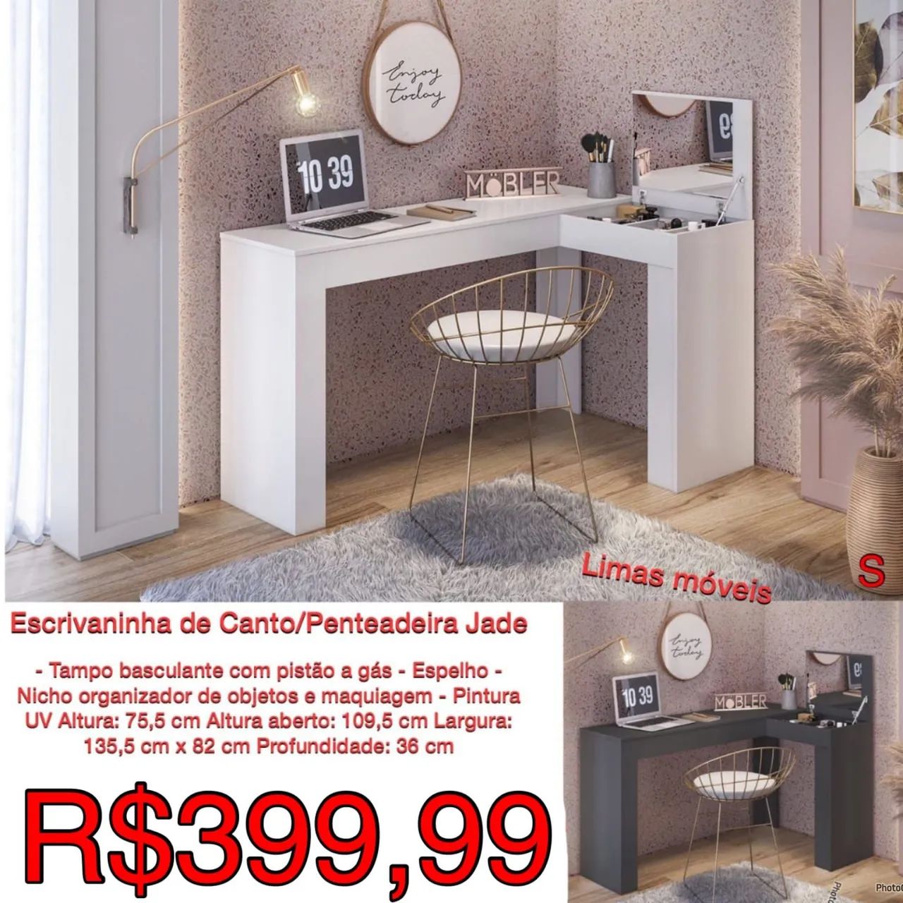 Penteadeira + escrivaninha 