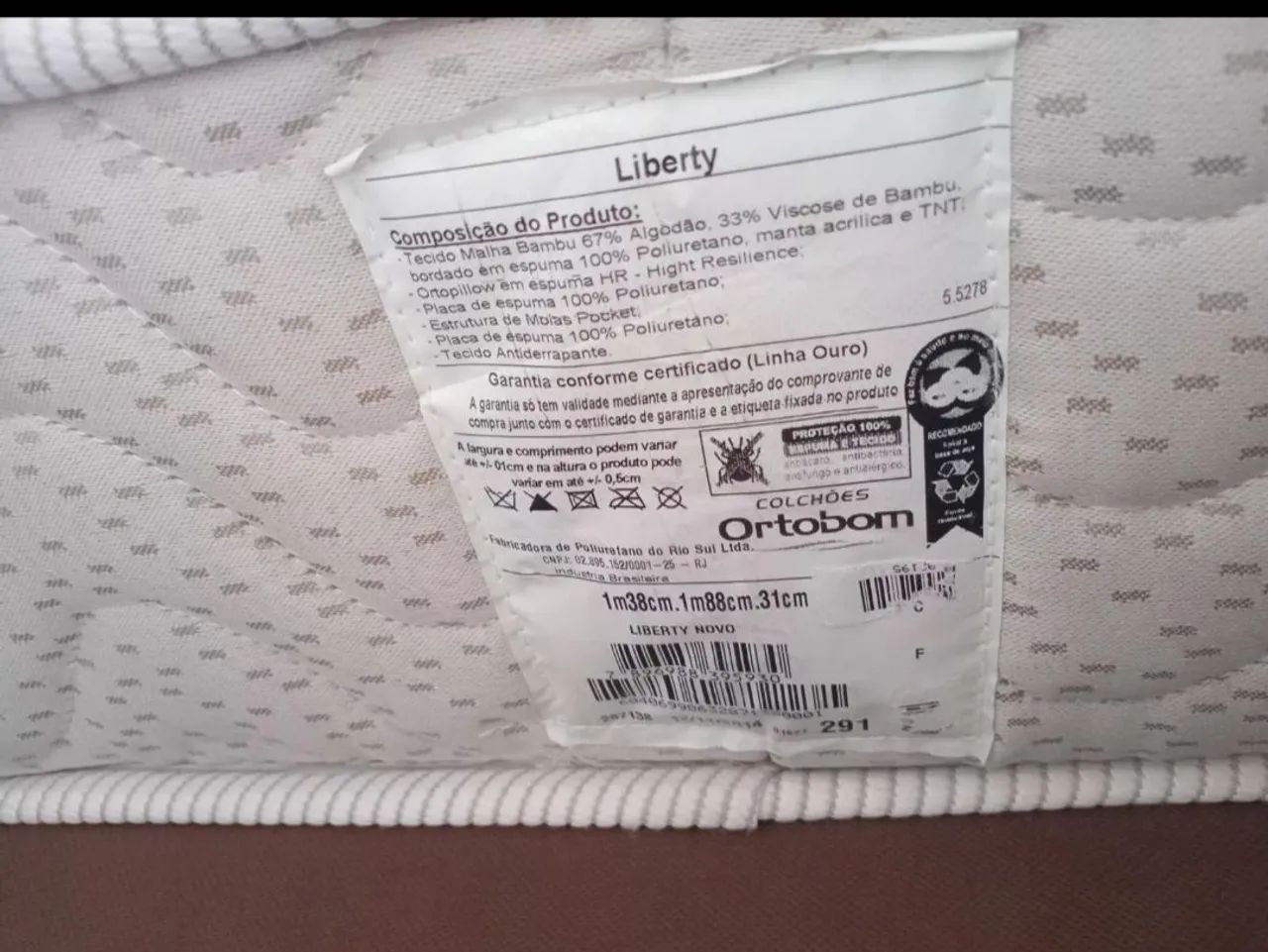 Cama de casal Queen  Ortobom Liberty molas pocket - Foto 3