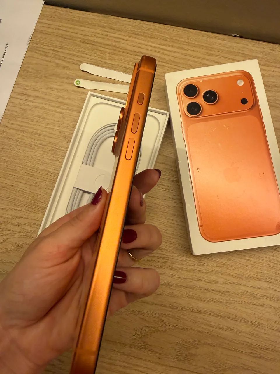 iPhone 17 Pro Max laranja 256 GB americano - Foto 3