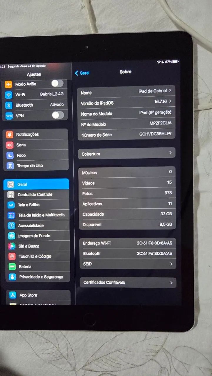 Ipad 5ª geração 