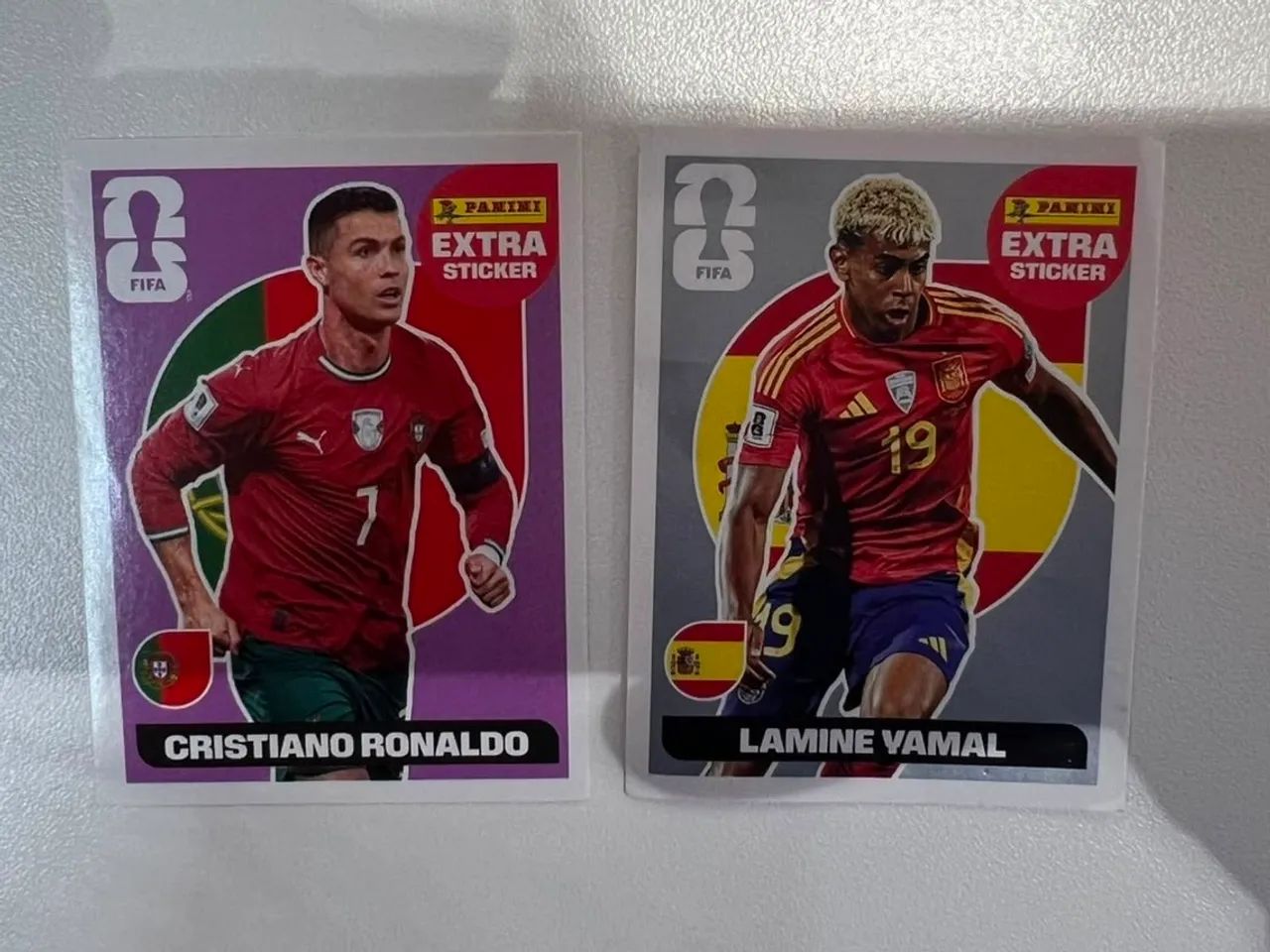 Combo de duas figurinhas da copa