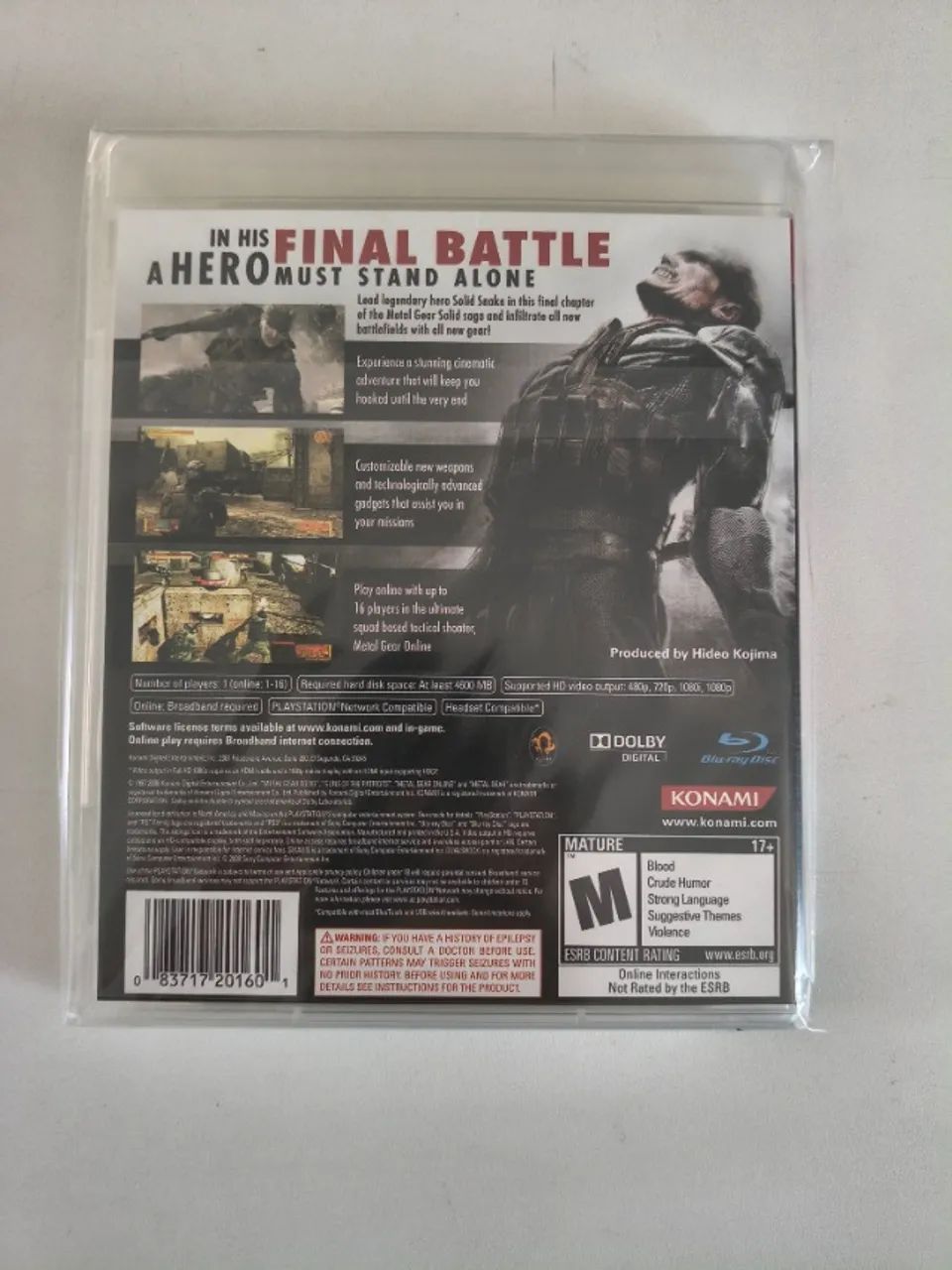 PS3 Metal Gear 4 (em estado de novo) - Foto 2