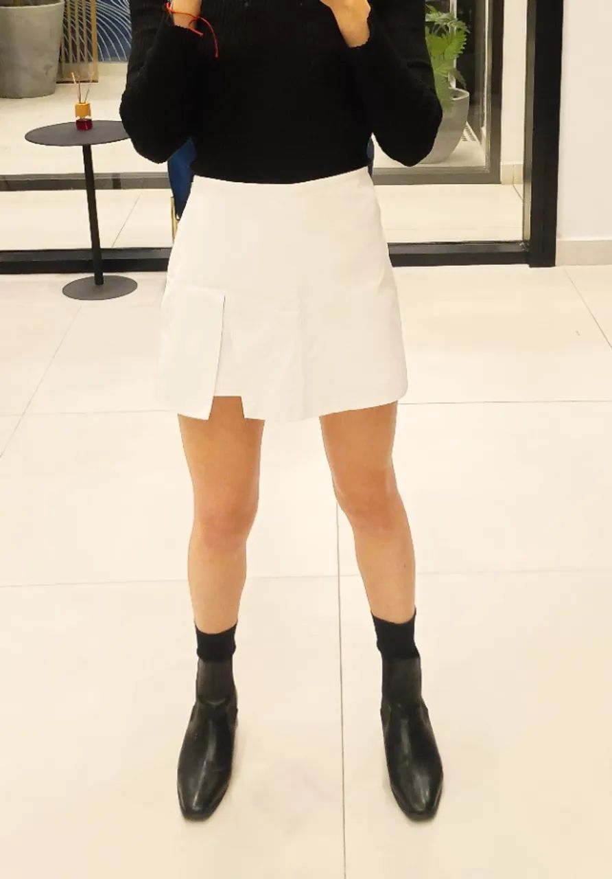 short saia Zara branco  - Foto 2