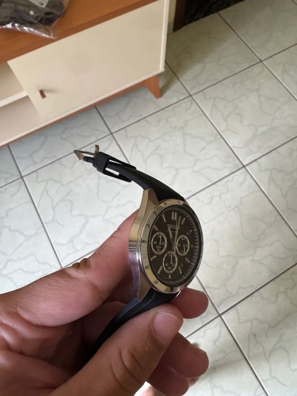 Relógio Seiko Spirit Cronógrafo SBTR013 - Foto 4