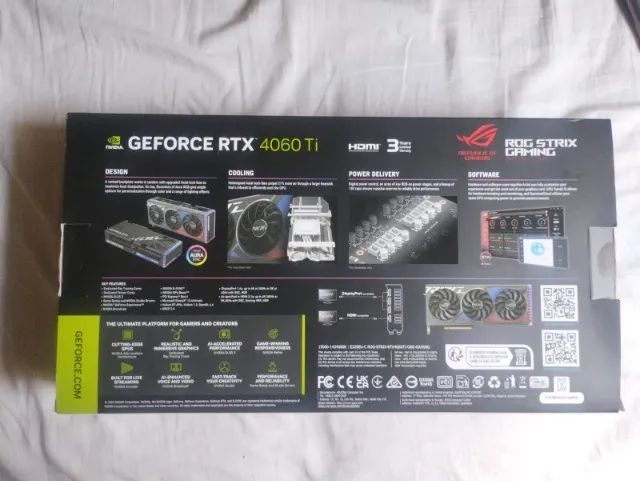 Placa de vídeo RTX 4060 Ti Rog Strix - Foto 4