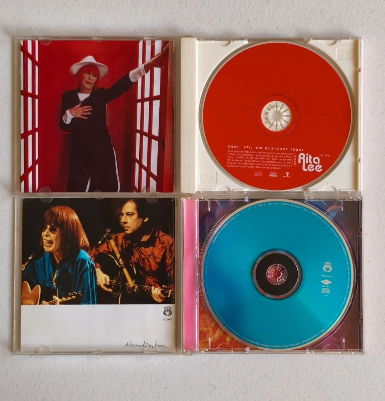 2 CDs Rita Lee - Acústico MTV + Aqui, Ali, Em Qualquer Lugar - Foto 3