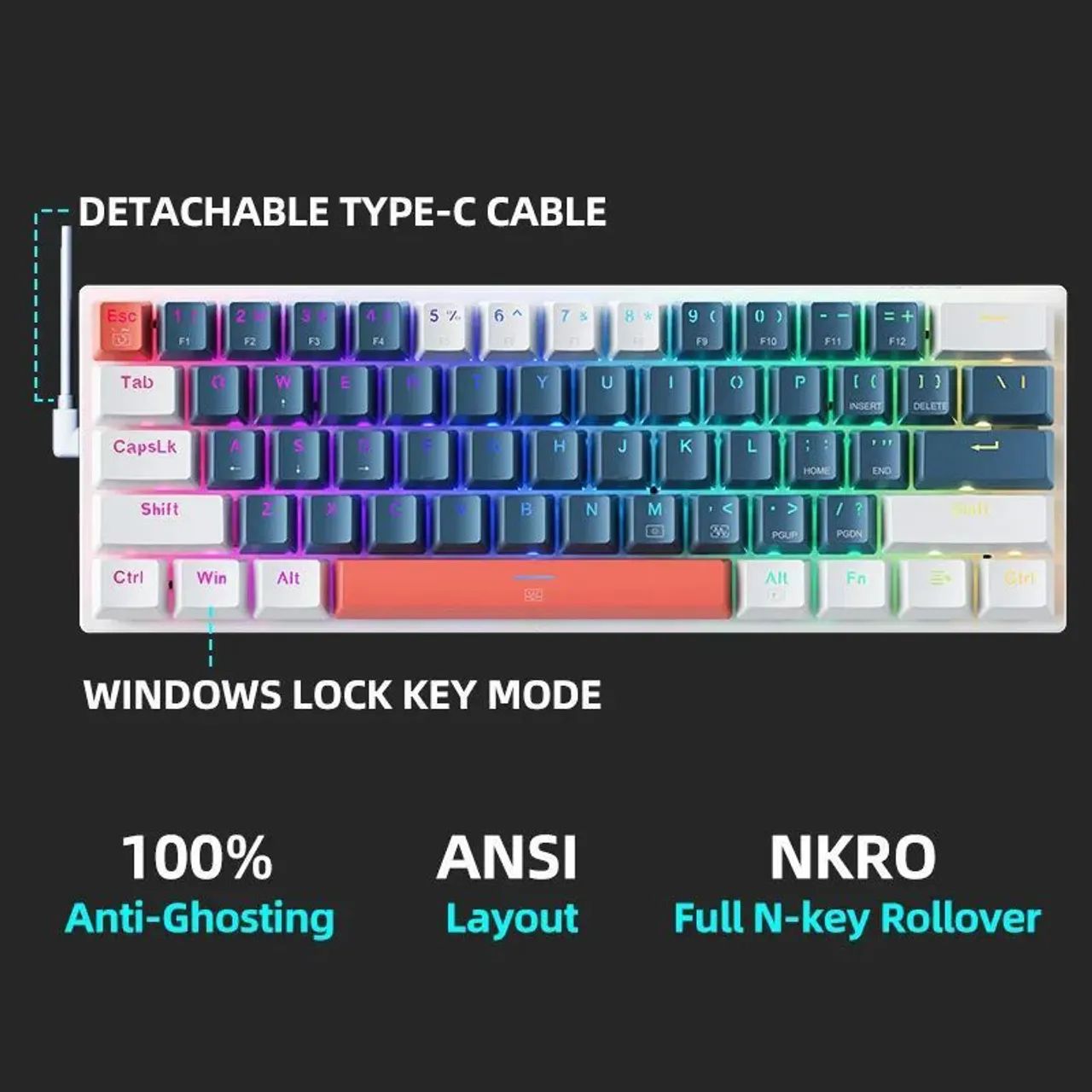 Teclado Mecânico Machenike k500 (Original e Lacrado) - Foto 5